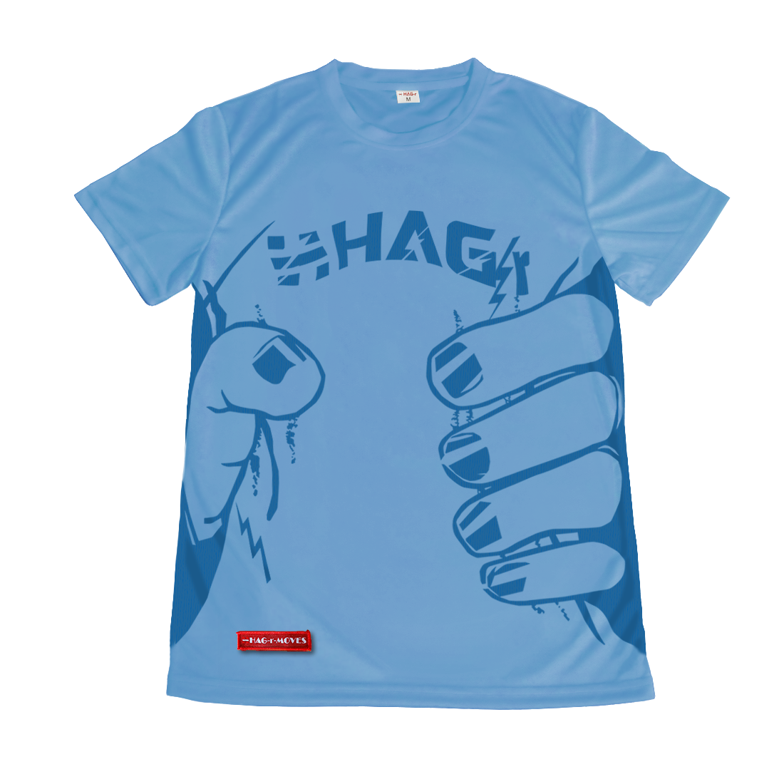 「HAG-r」のむぎゅっロゴ入りTシャツ